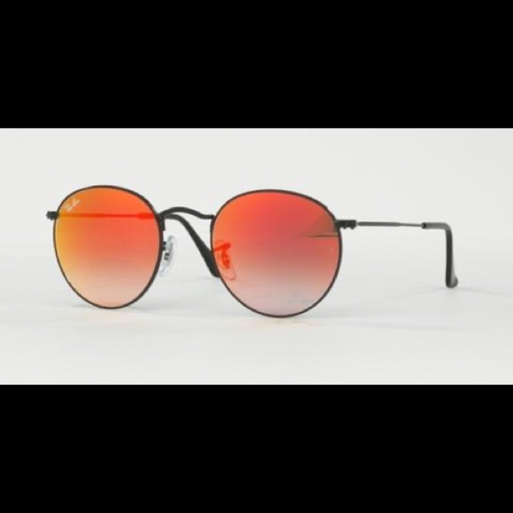 Ray Ban Round Mirror Gradient Red/Black